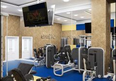 Дизайн интерьера фитнес клуба