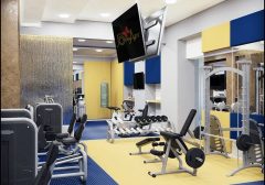 Дизайн интерьера фитнес клуба